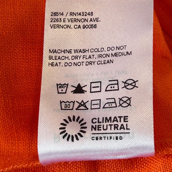 Reformation Orange Strapless Mini Dress - Picture 11 of 12